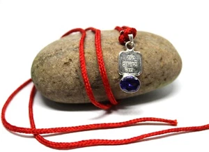SHANI PENDANT SANI SATURN YANTRA BLUE SPINEL NECKLACE GEM NINE PLANET WITH CORD - Picture 1 of 16