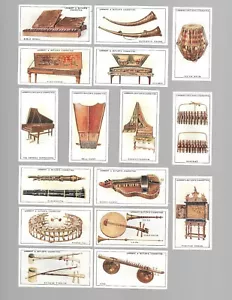 CIGARETTE CARDS.L/Butler Tob. INTERESTING MUSICAL INSTRUMENTS.(1929).(Set of 25) - Picture 1 of 1