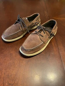 Sperry Top Sider Intrepid Honey Boys 5M 4.5 Eur 37.5 Boat Shoe Topsider YB21463A - Picture 1 of 10