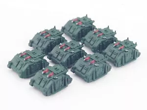 GW EPIC SPACE MARINE RHINOS X 8. BEMALT. Blau 1761 - Bild 1 von 3