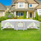 10' X 30' Canopy Tent With 8 Side Walls For Party Wedding Camping And Bbq