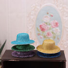 5Pcs 1:12 Dollhouse Miniature Shiny Little Hat Mini Dolls Toy Hat Ornament W?D