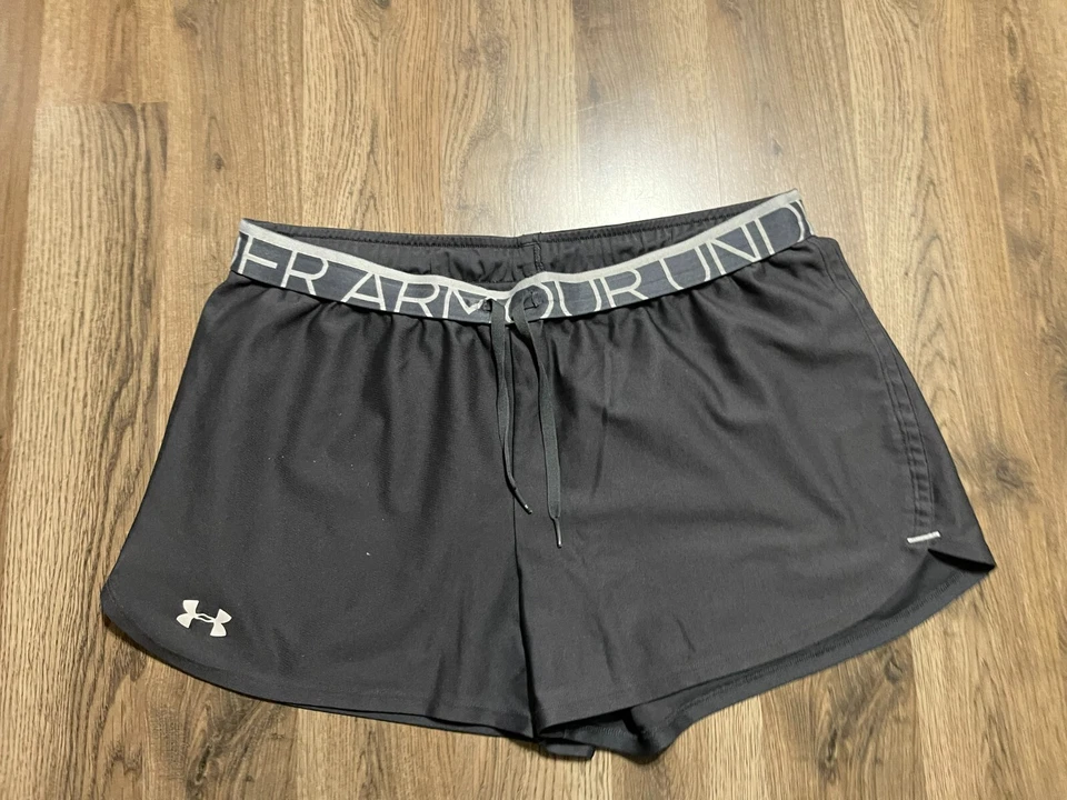 Under armour Shorts, Women's Size Large, Black, Loose, Tie Waist, Athletic - Image 1 of 4