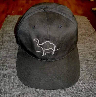 Vintage Camel Cigarettes Black Embroidered Snapback Cap Promo Hat Cap NWOT - Image 1 of 4