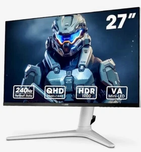 Monitor Gaming KOORUI GN10 MG27K1Q 27" QHD 2560x1440 HDR mini-LED HDMI DP 240hz - Imagen 1 de 4