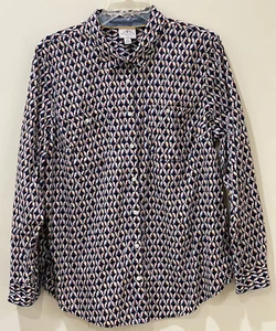 ST JOHN'S BAY Men's Shirt Size XXL Long Sleeve Button Up Print Birds Colorful - Picture 1 of 18