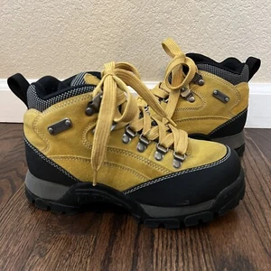 Candies Vintage "selten" Schnürschuhe Leder Wanderschuhe gelb Damengröße 6 - Bild 1 von 24
