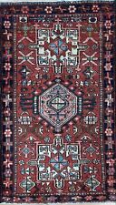 Terrific Tribal - 1940s Antique Oriental Rug - Nomadic Carpet - 2.4 x 3.11 ft.