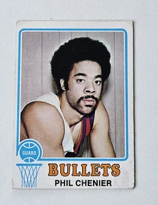 Phil Chenier VINTAGE 1973-74 Topps Basketball Card # 113 - Baltimore Bullets - Picture 1 of 2