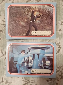 1975 DONRUSS SIX MILLION DOLLAR MAN TRADING CARD LOT 2 CARDS #14,62 - Picture 1 of 4