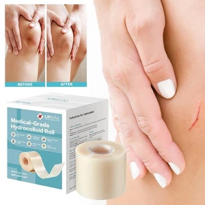 Hydrocolloid Bandage Roll 2in x 16ft - Cut-to-Size Wound Patches - Extra Large S - Bild 1 von 17