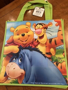 Winnie Puuh Tigger Eeyore Disney wiederverwendbare Einkaufstasche 12,5 x 131/2 x 7 - Bild 1 von 2