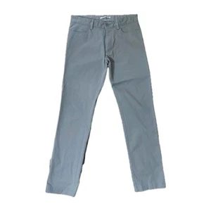 Calvin Klein Slim Fit Men Chino Pants 32/30 Casual Gray RN36543 Teen Comfort - Picture 1 of 14