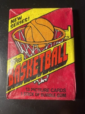1981-82 Topps NBA Sealed wax pack - Larry Bird, Magic Johnson 2nd year - JBKB - Image 1 of 4