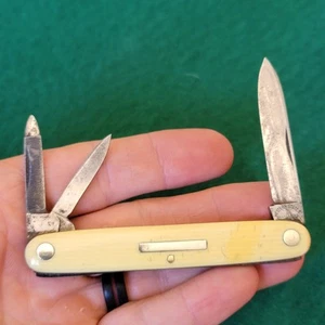 Old Vintage Antique Western States Birdseye Split Back Whittler Pocket Knife - Picture 1 of 10