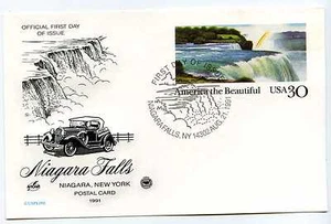 Tarjeta postal UX158 Cataratas del Niágara ArtCraft Sociedad Postal Conmemorativa PCS, FDC - Imagen 1 de 1