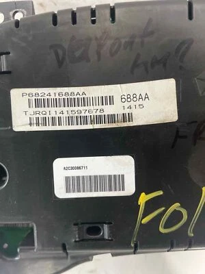 Used Speedometer Gauge fits: 2015 Chrysler Town & country cluster 140 MPH /220 k - Image 1 of 4