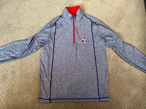 MLB Network Antigua Men's Size M Pullover 1/4 Zip Polyester Blue NWOT Cover