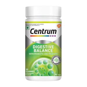 Centrum Digestive Balance - 30 Gummies| Probiotic & Prebiotic support Healthy  |