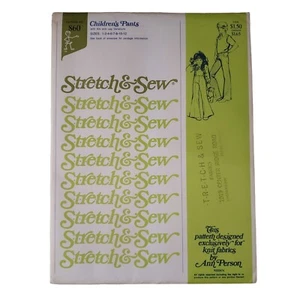 Stretch & Sew 1974 pattern #860 Children's Pants sizes 1 to 12 UNCUT - Picture 1 of 4