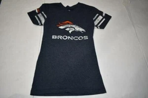 Youth Girls Denver Broncos L (14) Shirt (Navy Blue) NFL Officially Licensed - Picture 1 of 3
