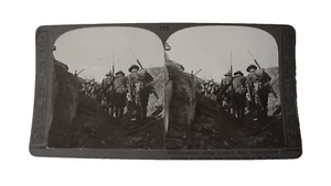 Tarjeta 3D fotografía Stereoview REFUERZOS PARA ST JULIEN C1918 Primera Guerra Mundial - Imagen 1 de 4