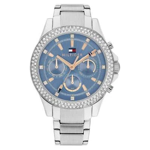Tommy Hilfiger Silver Steel Blue Dial Multi-function Women's Watch - 1782690 - Picture 1 of 5
