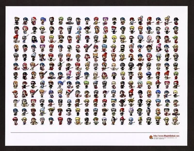 Maple Story PC Game MMORPG Nexon 2006 Promo Ad Wall Art Print Poster Glossy (C)