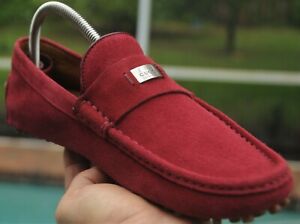 Gucci Men's  Wine red Suede  Dress drivers  Loafer Shoes  brand Sze 7.5 G  