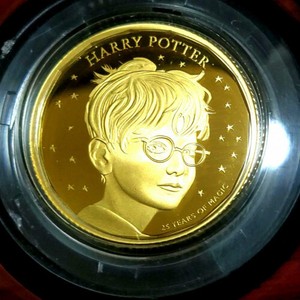 Price Reduction! Harry Potter Gold Coin 1/4oz 25th Anniversary British Royal Min