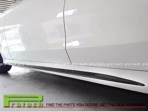 M-Benz Carbon Fiber Side Skirts Cove For 2015+ W205 C250 C300 C400 w/ AMG Sports - Foto 1 di 4