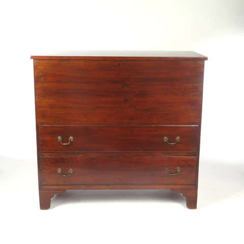 Antique Blanket Chest Mule Chest Pine 19th Century Cover