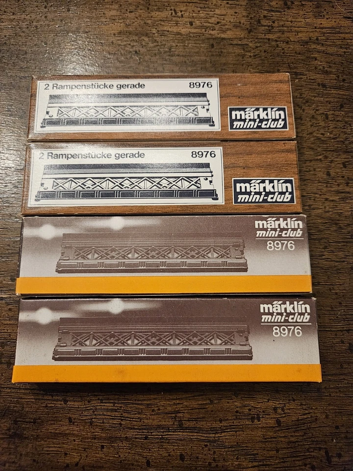 4 cajas de MARKLIN Z - 8976 - 2x sección de rampa recta nuevo en caja  Foto 1 de 1