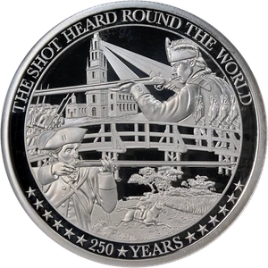 2025 Great Britain 2 oz Silver 5 Pound Battle of Independence NGC PF70UCAM ST... - Picture 1 of 4