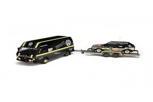 VW LT35 m Anhänger + Golf 1 GTI #10 Rallye Tour de France 1981 Modell 1:18 - Bild 1 von 7