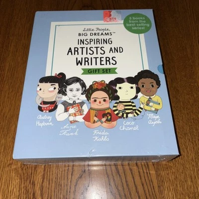 New Sealed Little People Big Dreams Inspiring Artists & Writers Gift Set 5 Books - Image 1 of 3