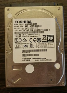 Disque dur SATA 2.5" 1To Toshiba MQ01ABD100 100% Fonctionnel - Afbeelding 1 van 1