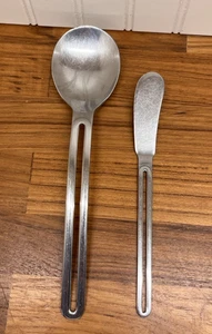 Tools of the Trade Duke 2 Serving Pieces Spoon & Butter Knife Vintage Indonesia - Picture 1 of 5