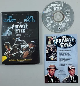 The Private Eyes DVD w/ insert Tim Conway Don Knotts 1980 Hen's Tooth Video OOP - Imagen 1 de 4