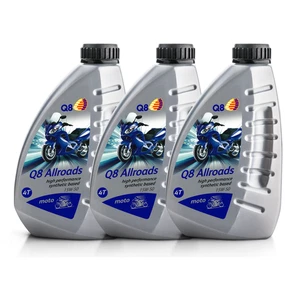 3 L Engine Oil Q8 Allroads 10W40 4T Motorcycle Api Sn Jaso MA2 - Picture 1 of 2