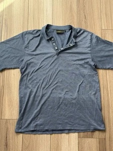 Vintage Bobby Jones Collection Blue Golf Polo Size XL Geometric Made in Italy - Picture 1 of 9