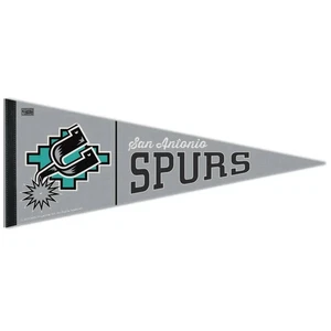 SAN ANTONIO SPURS HARDWOOD ROLL UP PREMIUM FELT PENNANT 12"x30" WINCRAFT 🤠 - Picture 1 of 1