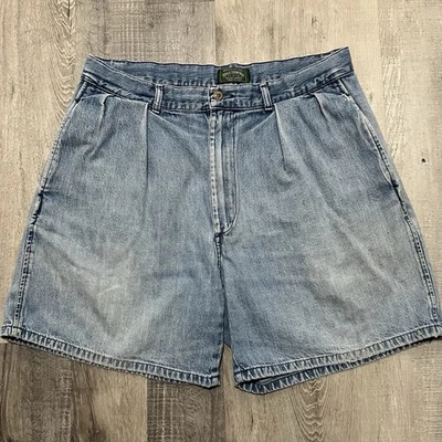 Pantalones Cortos De Colección Polo Country Ralph Lauren Azul Denim Muy Envejecidos Usados Manchados Foto 1 de 4