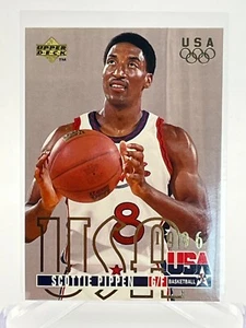 1996 Upper Deck NBA Basketball Card #322 Scottie Pippen Gold USA  HoF  Near Mint - Picture 1 of 4