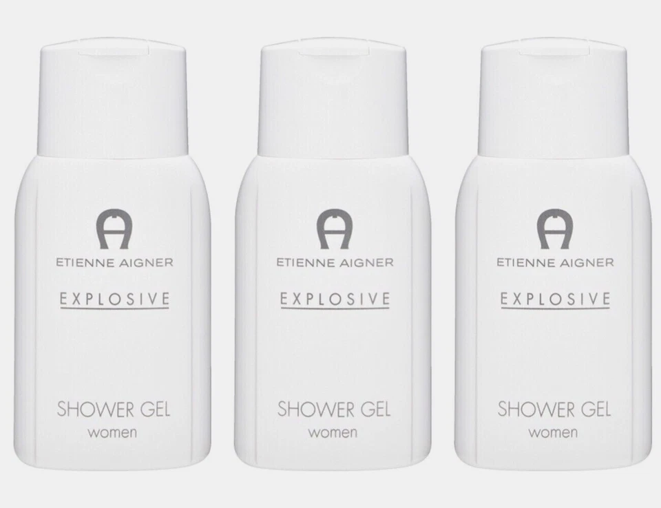 Etienne Aigner EXPLOSIVE Shower Gel parfümiertes Duschgel für Damen 3x 250ml NEU