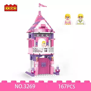 COGO Princess Pink Castles Figures Building Blocks Set Toy for Girls DIY Gift - Picture 1 of 9