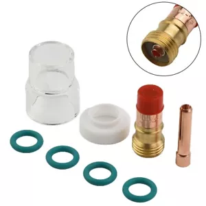 For WP-17/18/26 TIG Welding Torch Gas Lens #12 Heat Glass Cups 3.2mm 1/8 - Picture 1 of 21