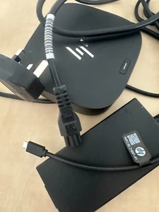 HP USB-C Dock G5 Docking Station Inc 120W AC Adapter UK Mains Lead- original use - Afbeelding 1 van 3