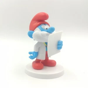Sbabam Smurfs Jobs Series (2019) - Doc Papa Smurf on Base (7,5 cm / 3") and MORE - Picture 1 of 8