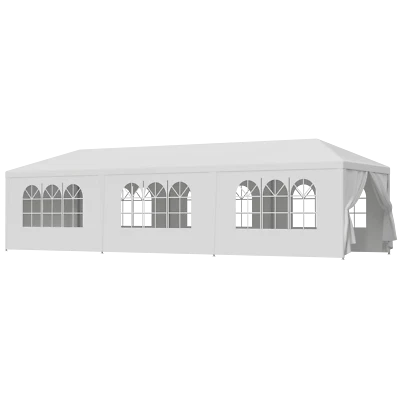 Outdoor 10x30 Canopy Party Wedding Tent Gazebo Pavilion Cater Events W/Sidewalls - Image 1 of 4